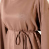 Side-Slit Belted Tunic Mink - immagine 4