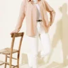 Cuffed Button Basic Shirt Beige - Imagen 2
