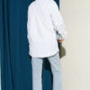Cuff Button Plain Shirt White – Bild 3