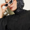 Mini Floral Detailed Scarf Anthracite - Afbeelding 2