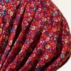 Mini Floral Detailed Scarf Burgundy - Image 4