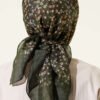 Mini Floral Detailed Scarf Khaki - Afbeelding 3