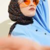 Mini Floral Detailed Scarf Black