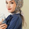 Mini Floral Detailed Scarf Stone