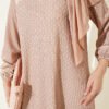 Mini Polka Dot Patterned Dress Latte - Image 4