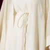 Mini Stone Embellished Abaya Set Ecru – Image 4
