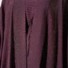 Mini Stone Embellished Abaya Set Plum - Afbeelding 4