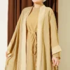 Mini Stone Embellished Abaya Set Oil Green - Afbeelding 2
