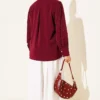 ⁦Mini Stone Button Shirt Burgundy⁩ - الصورة ⁦3⁩