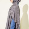 Monogram Patterned Crinkle Scarf Charcoal - Afbeelding 3