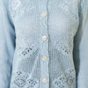 Patterned Openwork Short Cardigan Indigo – Bild 4