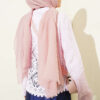 Patterned Openwork Short Cardigan Pink - immagine 3