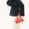 Drawstring Tunic with Gathered Front Detail Navy Blue - Image 2