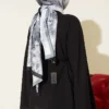 Drawstring Tunic with Gathered Front Detail Black – Image 3