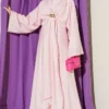 Belted Dress with Gold Buckle Pink