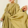Belted Dress with Gold Buckle Gold - Afbeelding 2