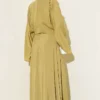 Belted Dress with Gold Buckle Gold - Afbeelding 3
