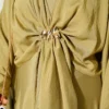 Belted Dress with Gold Buckle Gold - Afbeelding 4