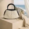Stitched Front Women's Handbag Black