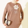 Daisy Patch Tunic Latte