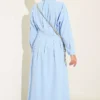 Dress with Front Dart Detail Blue - Afbeelding 3