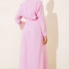 ⁦Dress with Front Dart Detail Pink⁩ - الصورة ⁦3⁩