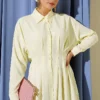 Dress with Front Dart Detail Yellow – Bild 2