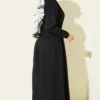 Dress with Front Dart Detail Black - Image 3