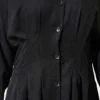 Dress with Front Dart Detail Black - Image 4