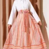 Basic Shirt with Front Pleats White - Afbeelding 2