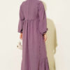 Embroidered Dress with Ankle Elastic Lilac – Bild 3