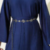 Two-Piece Set with Ribbed Detail Blouse and Hem Edge Navy Blue - Afbeelding 4