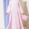 Shoulder Lace Scarf Two-Piece Set Pink – Image 5