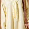 Shoulder Lace Scarf Two-Piece Set Yellow – Image 4