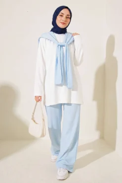 Alternative Ansicht von Shoulder Detail Two-Piece Set Azure