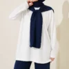 Shoulder Detail Two-Piece Set Navy Blue - Imagen 2