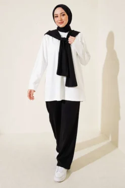 Alternative Ansicht von Shoulder Detail Two-Piece Set Black