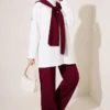 Shoulder Detail Two-Piece Set Violet – Image 3