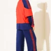 Two-Piece Set with Shoulder Stripe Red - Image 3