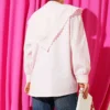 Shoulder Lace Sailor Collar Shirt Pink - Afbeelding 3