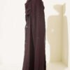 Shoulder Cape Sequin Embellished Evening Dress Brown - Imagen 3