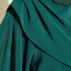 Shoulder Pleated Detail Dress Green – Bild 4