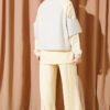Two-Piece Set with Shoulder Stripe Yellow - Image 3