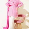 Shoulder Buttoned Pocket Shirt Pink – Image 2