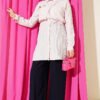 Shoulder Buttoned Pocket Shirt Powder Pink – Image 2