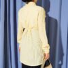Shoulder Buttoned Pocket Shirt Yellow - Afbeelding 3