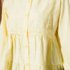 Short Shirt with Lace Trim Yellow - Imagen 4