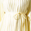 Dress with Stitch Detail and Tie Neckline Yellow - Image 4