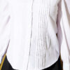 Short Shirt with Front Ribbed Detail White - Imagen 4