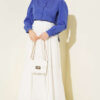 Short Shirt with Front Ribbed Detail Violet – Image 2